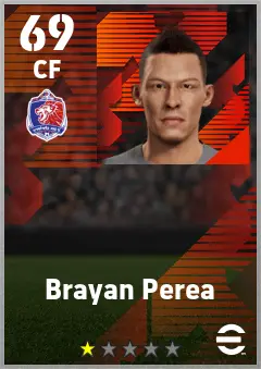 Brayan Perea eFootball 2026 player card — 69 OVR CF