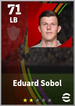 Eduard Sobol eFootball 2026 player card — 71 OVR LB