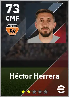 Hector Herrera eFootball 2026 player card — 73 OVR CMF