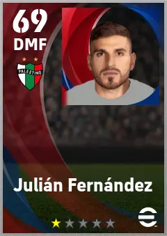 Julian Fernandez eFootball 2026 player card — 69 OVR DMF