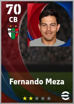 Fernando Meza eFootball 2026 player card — 70 OVR CB