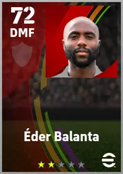 Eder Balanta eFootball 2026 player card — 72 OVR DMF