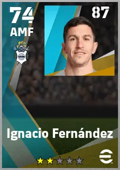 Ignacio Fernandez eFootball 2026 player card — 74 OVR AMF
