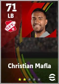 Christian Mafla eFootball 2026 player card — 71 OVR LB