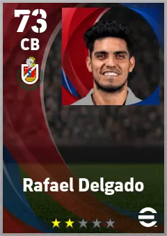 Rafael Delgado eFootball 2026 player card — 73 OVR CB