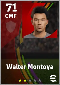 Walter Montoya eFootball 2026 player card — 71 OVR CMF