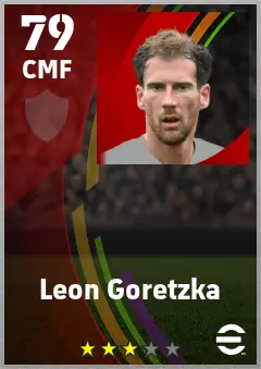 Leon Goretzka eFootball 2026 player card — 79 OVR CMF