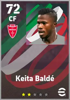 Keita Balde eFootball 2026 player card — 72 OVR CF