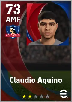 Claudio Aquino eFootball 2026 player card — 73 OVR AMF