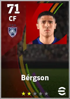 Bergson eFootball 2026 player card — 71 OVR CF