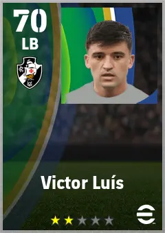 Victor Luis eFootball 2026 player card — 70 OVR LB