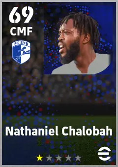 Nathaniel Chalobah eFootball 2026 player card — 69 OVR CMF