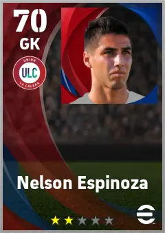 Nelson Espinoza eFootball 2026 player card — 70 OVR GK