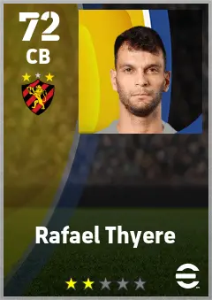 Rafael Thyere eFootball 2026 player card — 72 OVR CB