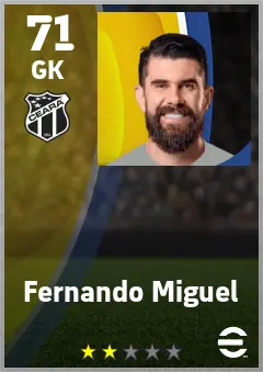 Fernando Miguel eFootball 2026 player card — 71 OVR GK