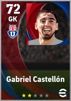 Gabriel Castellon eFootball 2026 player card — 72 OVR GK