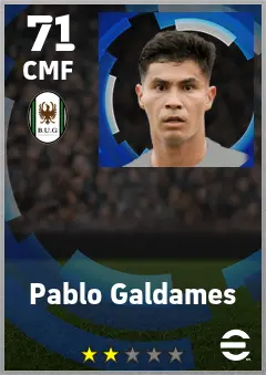 Pablo Galdames eFootball 2026 player card — 71 OVR CMF