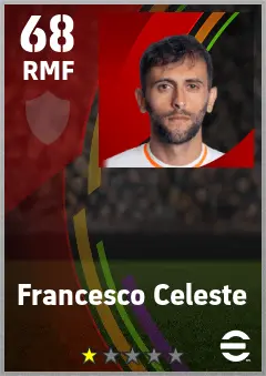 Francesco Celeste eFootball 2026 player card — 68 OVR RMF