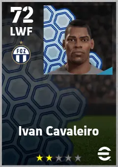 Ivan Cavaleiro eFootball 2026 player card — 72 OVR LWF