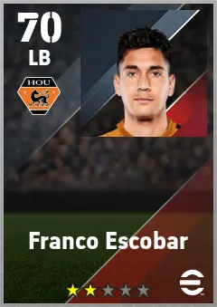 Franco Escobar eFootball 2026 player card — 70 OVR LB