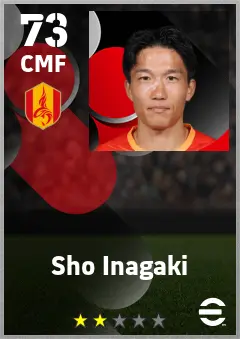 Sho Inagaki eFootball 2026 player card — 73 OVR CMF