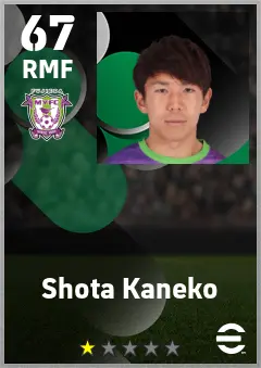 Shota Kaneko eFootball 2026 player card — 67 OVR RMF