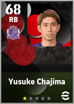 Yusuke Chajima eFootball 2026 player card — 68 OVR RB