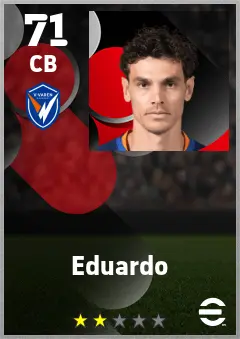 Eduardo eFootball 2026 player card — 71 OVR CB