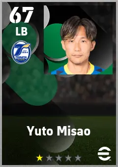 Yuto Misao eFootball 2026 player card — 67 OVR LB