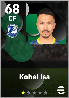 Kohei Isa eFootball 2026 player card — 68 OVR CF