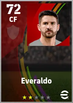 Everaldo eFootball 2026 player card — 72 OVR CF