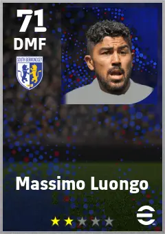 Massimo Luongo eFootball 2026 player card — 71 OVR DMF