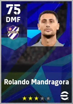 Rolando Mandragora eFootball 2026 player card — 75 OVR DMF