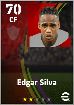 Edgar Silva eFootball 2026 player card — 70 OVR CF