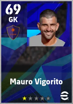 Mauro Vigorito eFootball 2026 player card — 69 OVR GK