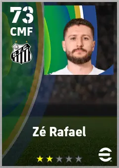 Ze Rafael eFootball 2026 player card — 73 OVR CMF