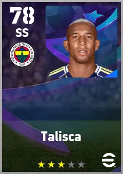 Talisca eFootball 2026 player card — 78 OVR SS