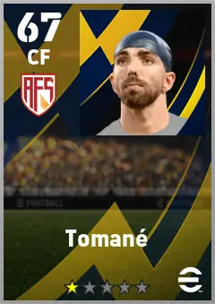 Tomane eFootball 2026 player card — 67 OVR CF