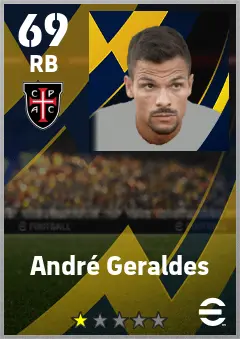 Andre Geraldes eFootball 2026 player card — 69 OVR RB