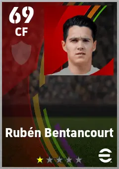 Ruben Bentancourt eFootball 2026 player card — 69 OVR CF