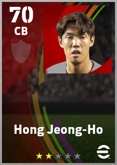 Hong Jeong-Ho eFootball 2026 player card — 70 OVR CB
