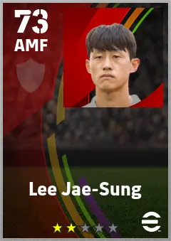 Lee Jae-Sung eFootball 2026 player card — 73 OVR AMF