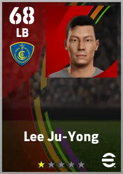 Lee Ju-Yong eFootball 2026 player card — 68 OVR LB