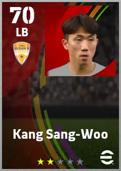 Kang Sang-Woo eFootball 2026 player card — 70 OVR LB