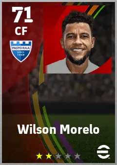 Wilson Morelo eFootball 2026 player card — 71 OVR CF