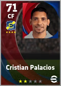 Cristian Palacios eFootball 2026 player card — 71 OVR CF