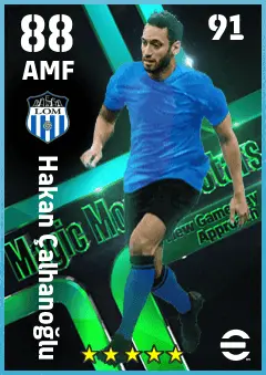 Hakan Calhanoglu eFootball 2026 player card — 88 OVR AMF