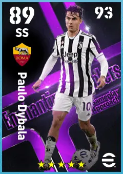 Paulo Dybala eFootball 2026 player card — 89 OVR SS