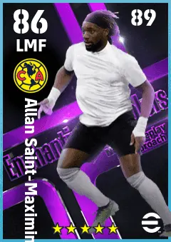 Allan Saint-Maximin eFootball 2026 player card — 86 OVR LMF