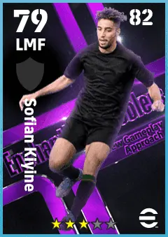 Sofian Kiyine eFootball 2026 player card — 79 OVR LMF